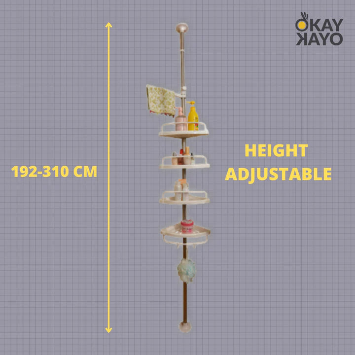 5 Tier Corner Bathroom Shelf