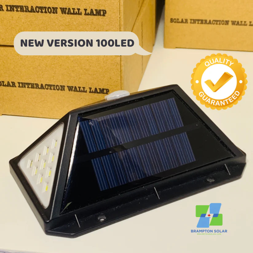 2023 Upgraded Version 100 LED Solar Outdoor PIR Motion Sensor LED Light.