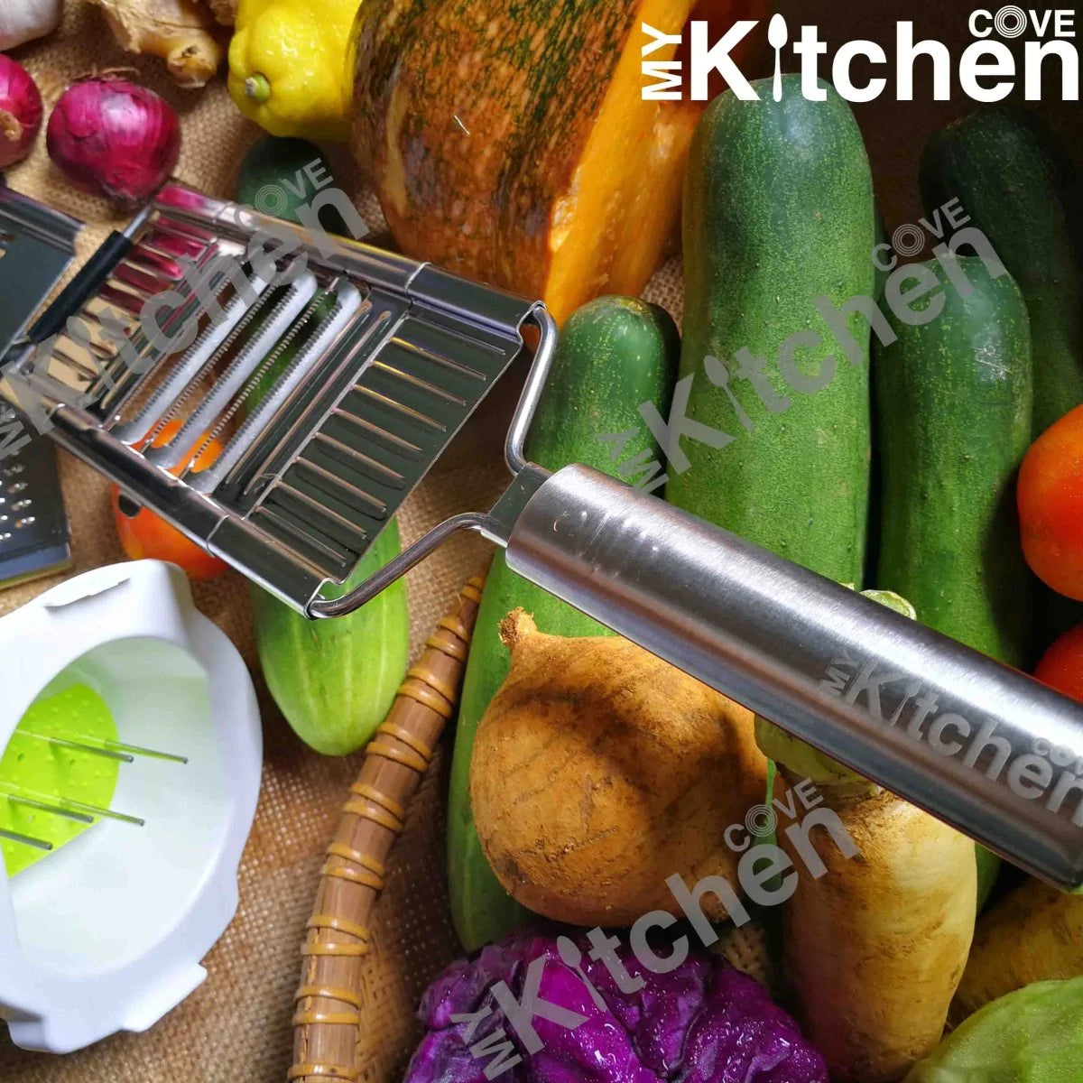 MY KITCHEN COVE™ MULTI-PURPOSE VEGETABLE SLICER CUTS