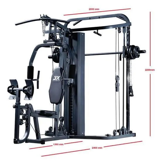 JX FITNESS JX-DS925 Multi-Gym With Simths Machine And Leg Press