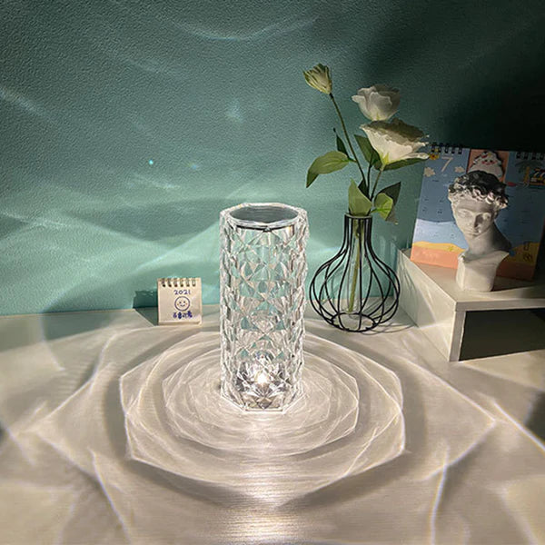 Diamond Reflection Portable LED Crystal Table Lamp