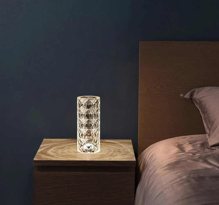 Diamond Reflection Portable LED Crystal Table Lamp