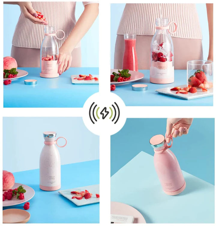 Portable Smoothie Blender - Electric Juicer | Mini Handheld Rechargeable Mixer